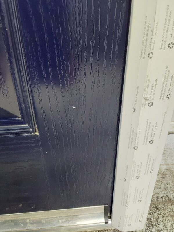 Brand New Dark Blue Composite Front Door 970mm x 2135mm (Reduce to 2125mm) ND47 - Image 9