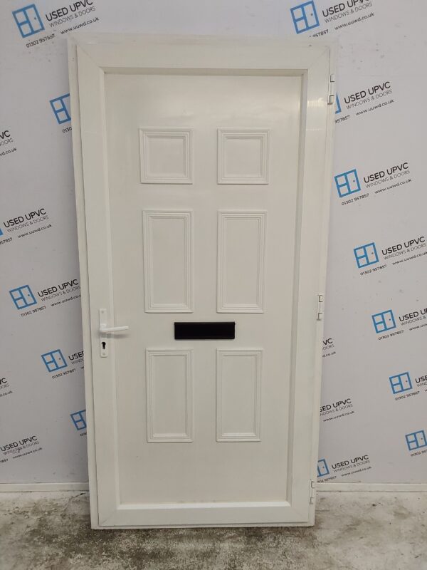 Used White Upvc Front Door 1015mm x 2075mm C7D062 - Image 2