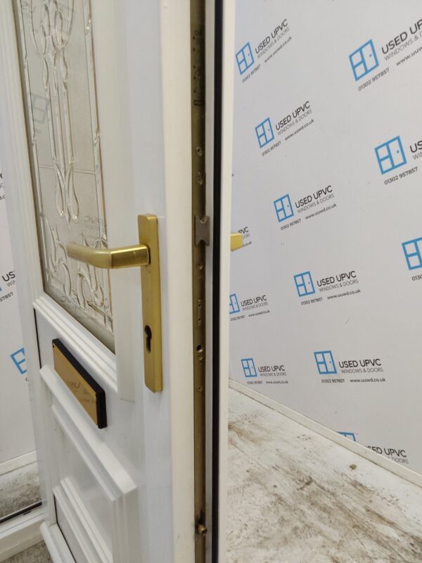 Used White Upvc Front Door 920mm x 2090mm (Reduce To 900mm) C7D079 - Image 5