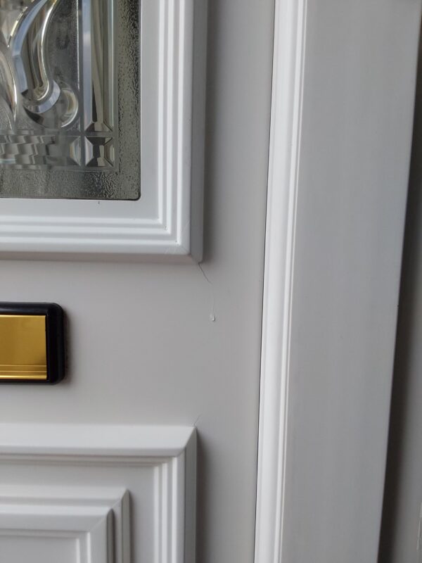 Used White Upvc Front Door 920mm x 2090mm (Reduce To 900mm) C7D079 - Image 9