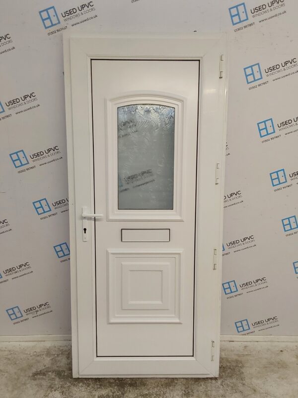 Used White Upvc Front Door 920mm x 2060mm C7D075 - Image 2