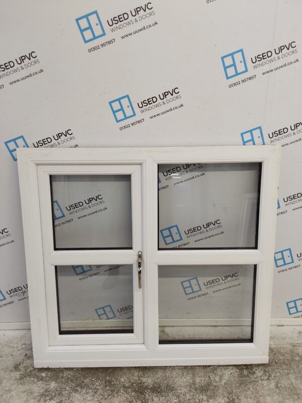 Used Oak Upvc Window 1130mm x 1050mm C5051 - Image 4