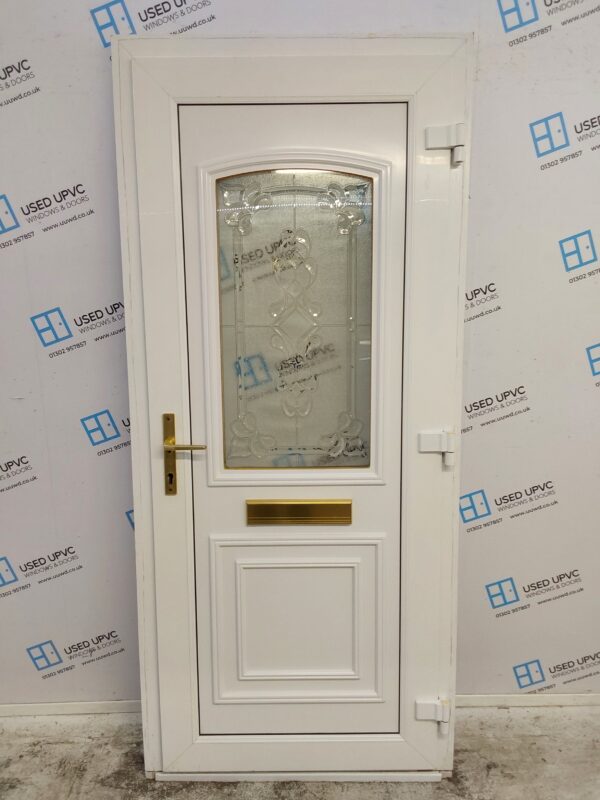 Used White Upvc Front Door 920mm x 2080mm 0671 - Image 2