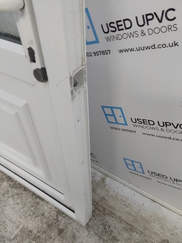 Used White Upvc Front Door And Toplight 930mm x 2255mm 0649 - Image 5