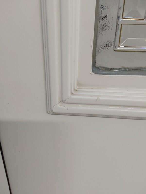 Used White Upvc Back Door 895mm x 2035mm 0537 - Image 4