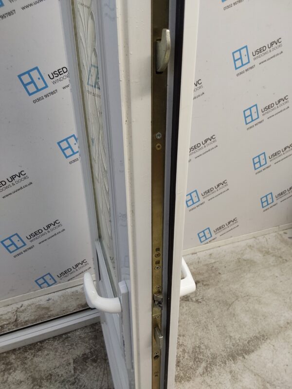 Used White Upvc Back Door 895mm x 2035mm 0537 - Image 7