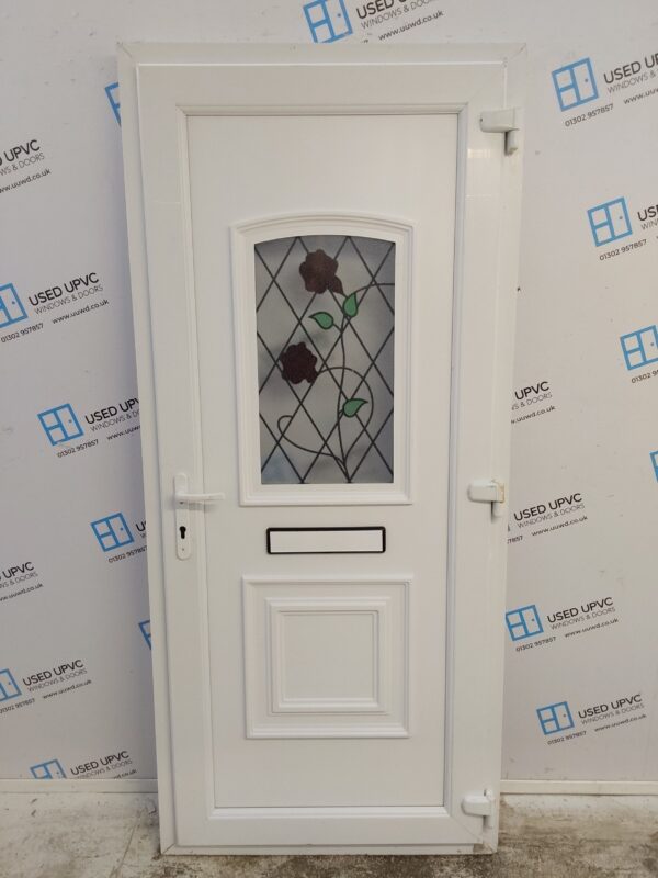 Used White Upvc Front Door 920mm x 2055mm 0561 - Image 2