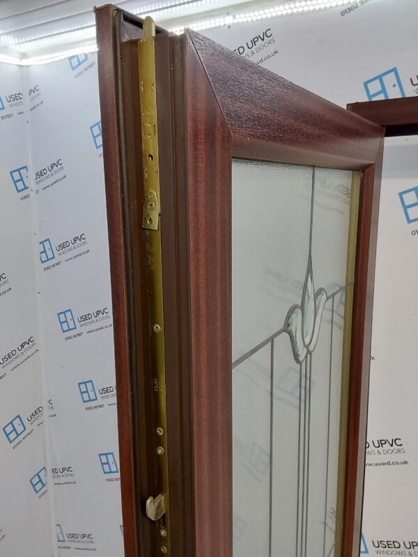 Used Woodgrain Upvc Front Door 840mm x 2025mm 0548 - Image 7