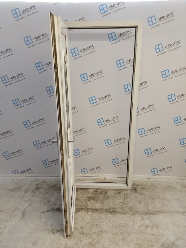 Used White Upvc Front Door 900mm x 2085mm (reduce to 875mm) 0525 - Image 3