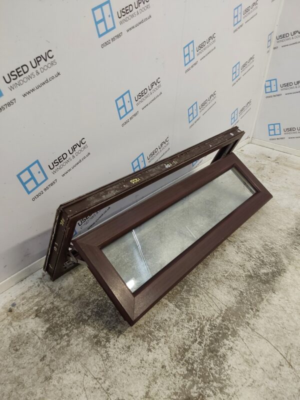 Used Woodgrain Upvc Window 1220mm x 390mm C2B040 - Image 3