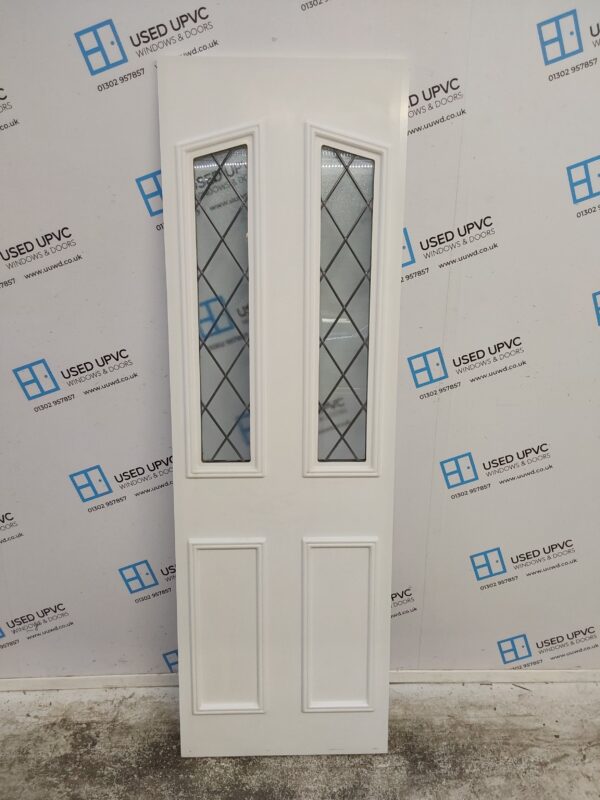 Used White Upvc Back Door 575mm x 1804mm x 28mm UDP0012 - Image 4