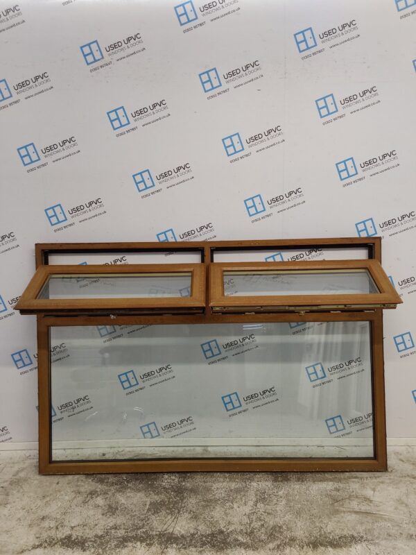 Used Oak Upvc Window 1790mm x 1190mm LW0057 - Image 3