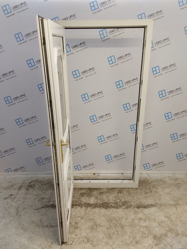 Used White Upvc Back Door 965mm x 2045mm C7D001 - Image 3