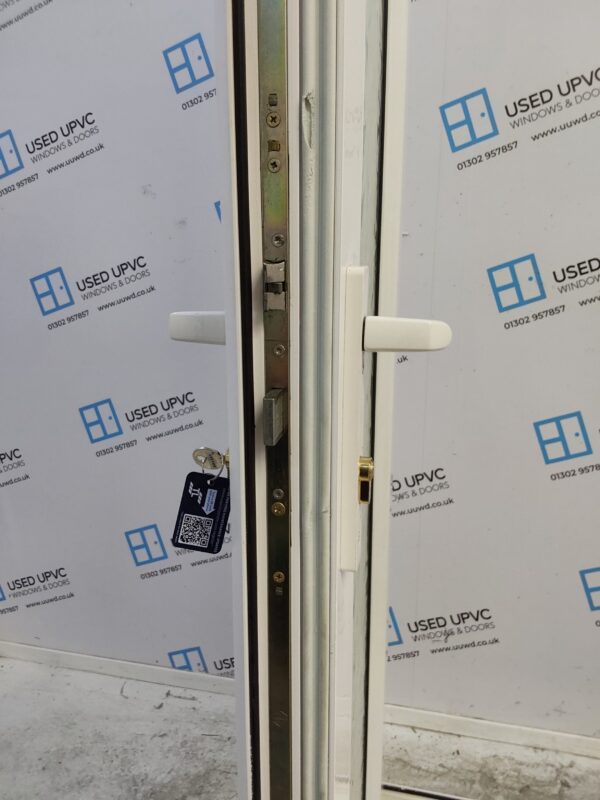 Used White Upvc French Doors 1355mm x 2110mm (Reduce To 1315mm) EA5 - Image 4