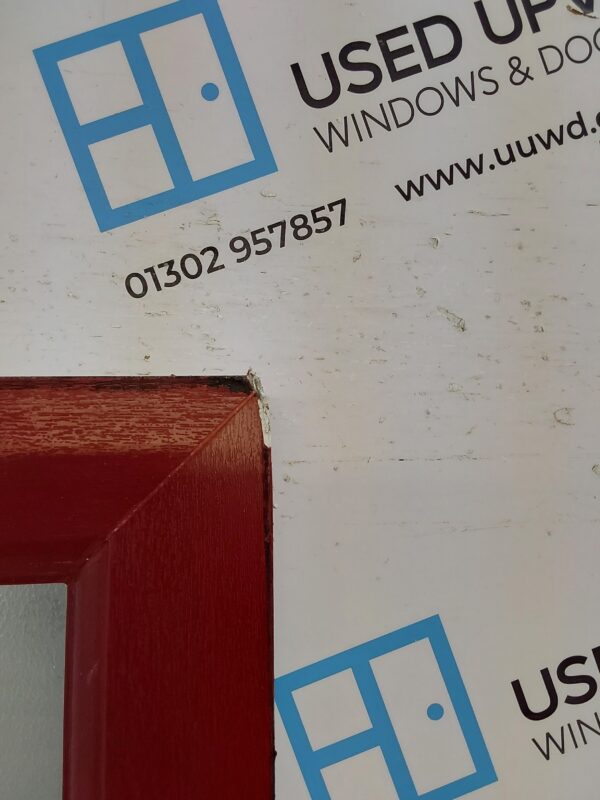 Used Red Upvc Front Door And Side Panel 1490mm x 2035mm DS008 - Image 8