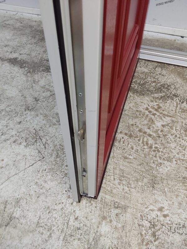 Used Red Upvc Front Door And Side Panel 1490mm x 2035mm DS008 - Image 6