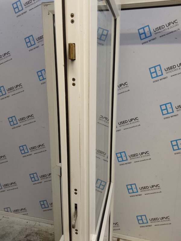 Used White Upvc Front Door And Side Panel 1360mm x 2080mm DS016 - Image 4