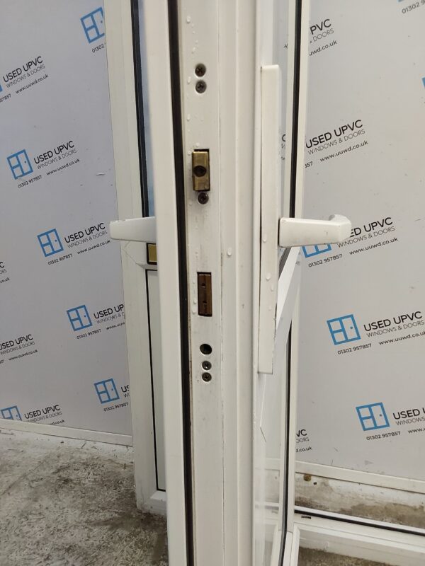 Used White Upvc Front Door And Side Panel 1360mm x 2080mm DS016 - Image 5