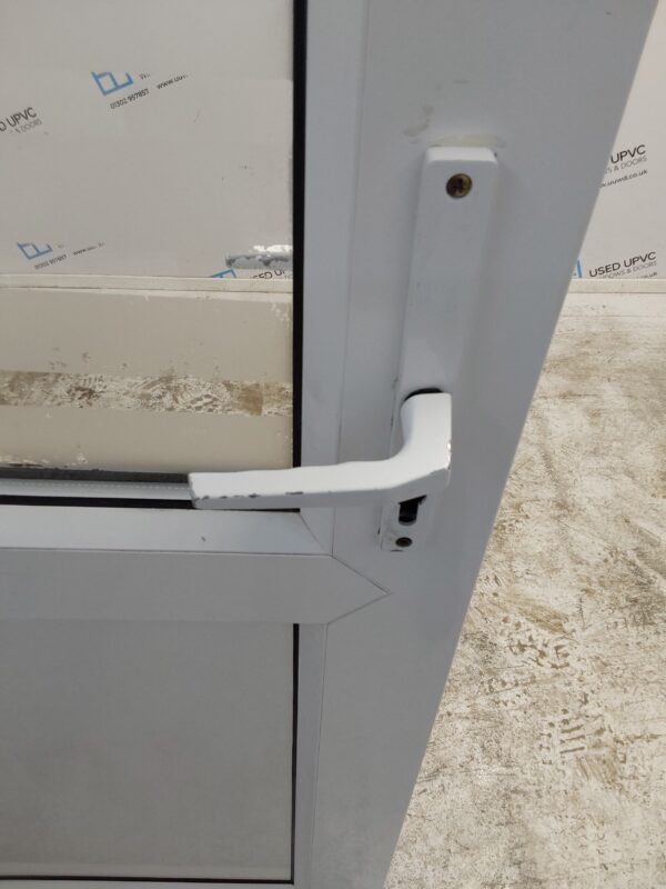 Used White Upvc Front Door And Side Panel 1360mm x 2080mm DS016 - Image 11