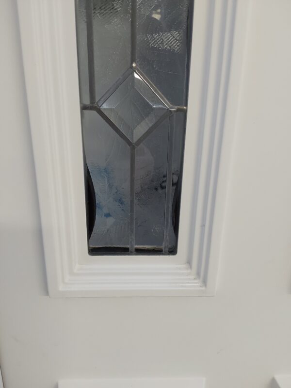 Used White Upvc Front Door And Side Panel 1520mm x 2075mm (Reduce To 1485mm) DS018 - Image 8