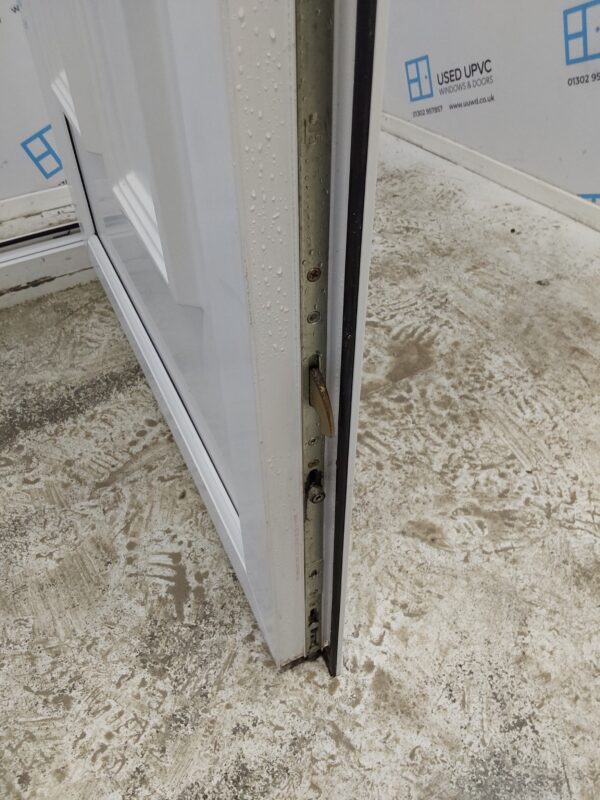 Used White Upvc Front Door And Side Panel 1520mm x 2075mm (Reduce To 1485mm) DS018 - Image 6