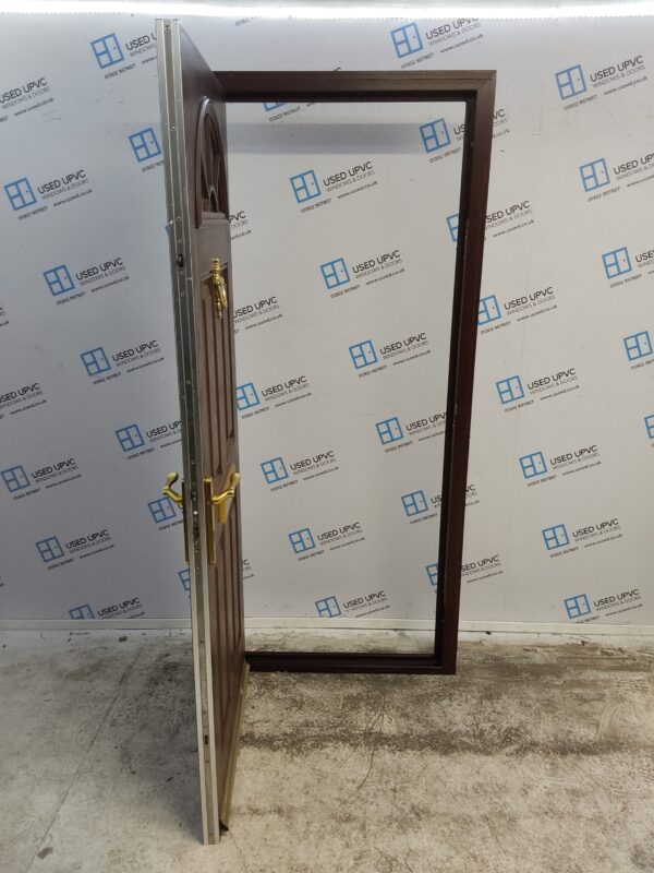 Used Rosewood Composite Front Door 915mm x 2090mm C7D056 - Image 3