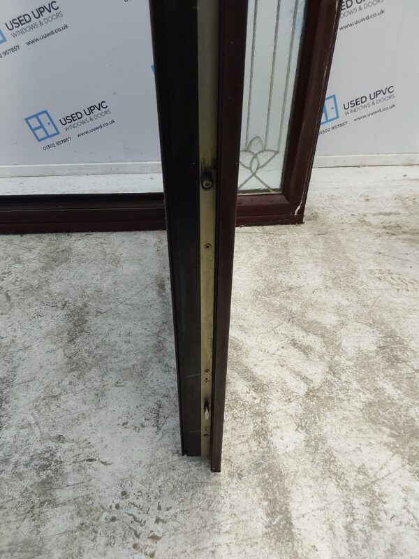 Used Woodgrain Upvc Front Door And Side Panel 1185mm x 2090mm DS019 - Image 6