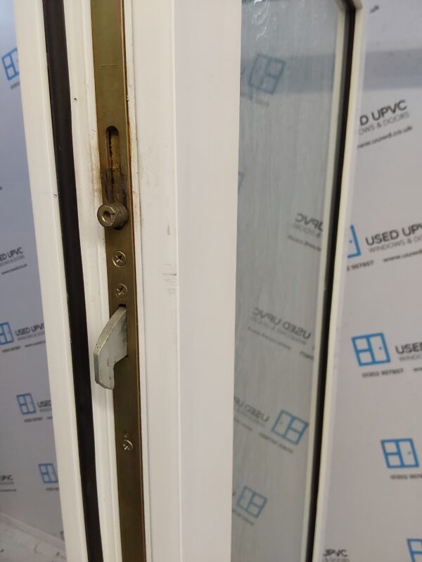 Used White Upvc Full Glass Back Door 840mm x 2100mm 0806 - Image 7