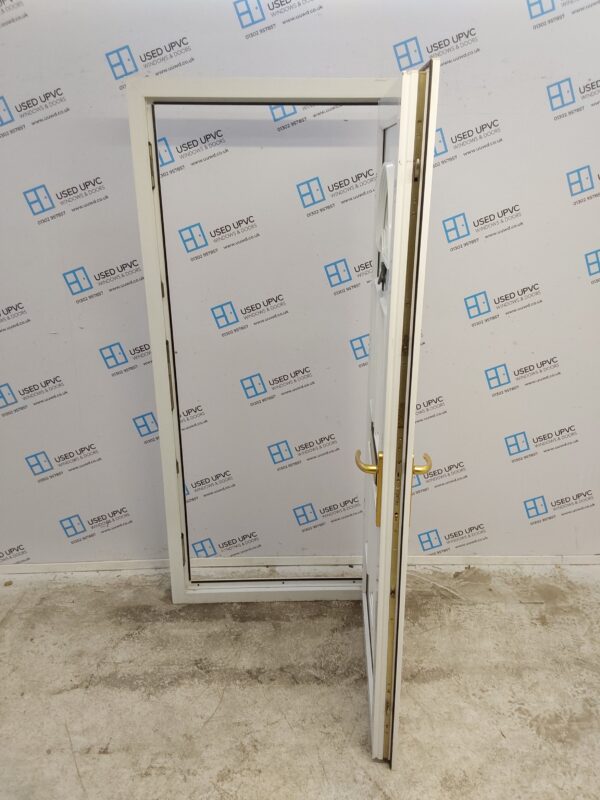 Used White Upvc Front Door 900mm x 2010mm 0456 - Image 3