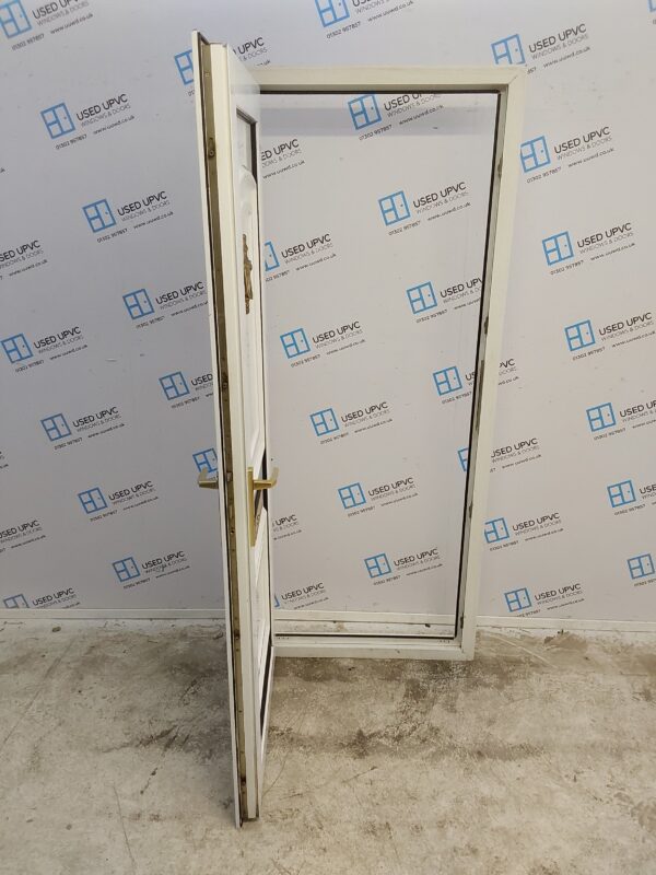 Used White Upvc Front Door 850mm x 2055mm 0050 - Image 3