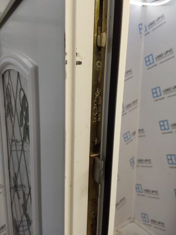 Used White Upvc Front Door And Side Panel 1225mm x 2040mm (reduce to 1210mm) DS002 - Image 5