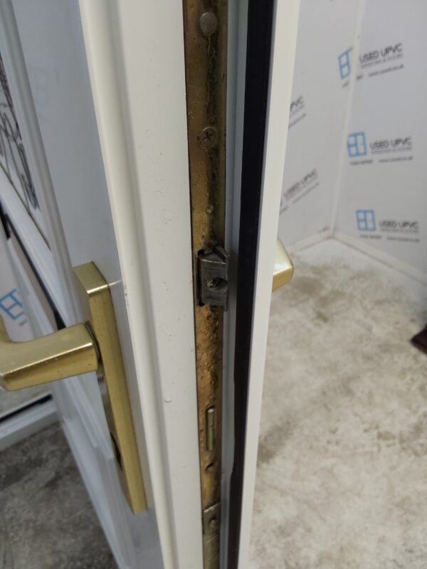 Used White Upvc Front Door And Side Panel 1225mm x 2040mm (reduce to 1210mm) DS002 - Image 6