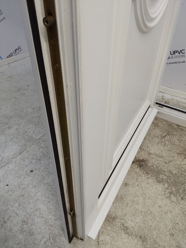 Used White Upvc Front Door And Side Panel 1370mm x 2045mm DS003 - Image 9