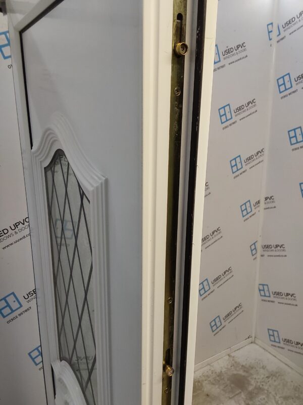 Used White Upvc Front Door 910mm x 2070mm (reduce to 885mm) C7D019 - Image 4