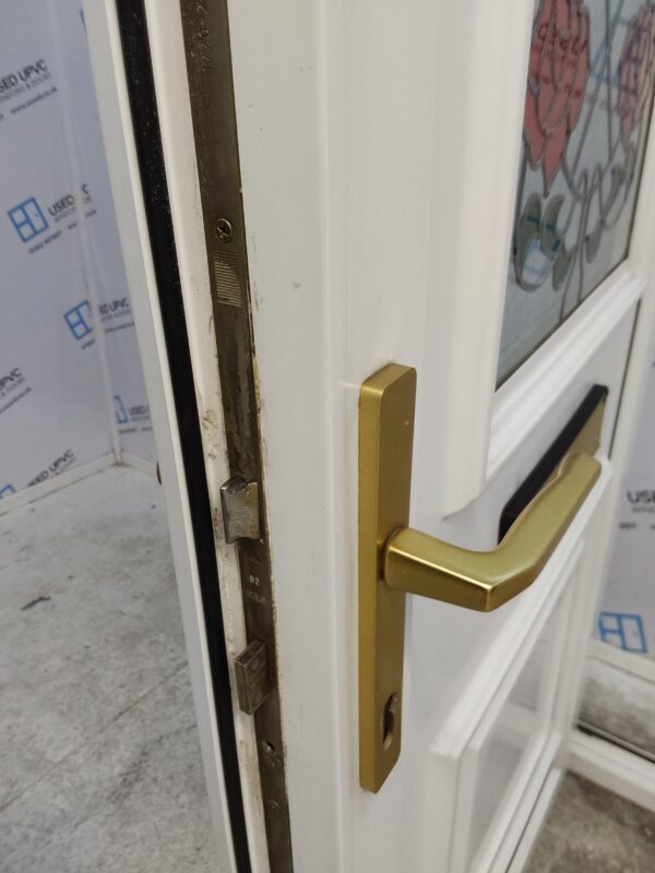 Used White Upvc Front Door 900mm x 2040mm (reduce to 880mm) C7D031 - Image 5