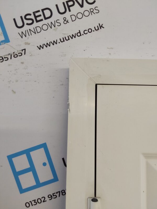 Used White Composite Back Door 845mm x 2055mm 0755 - Image 7