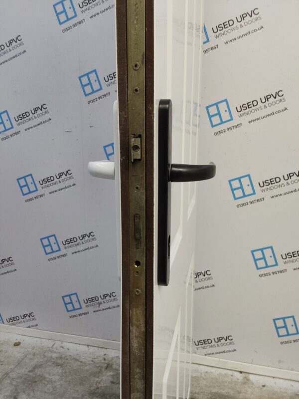 Used White Composite Back Door 845mm x 2055mm 0755 - Image 5