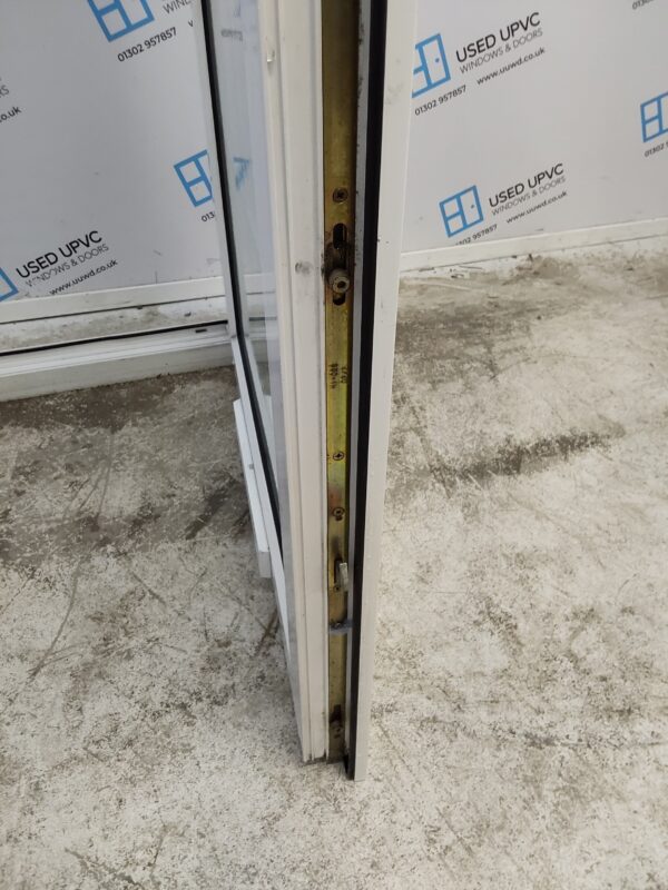 Used White Upvc Full Glass Door 915mm x 2070mm (Reduce To 2050mm) 0569 - Image 6