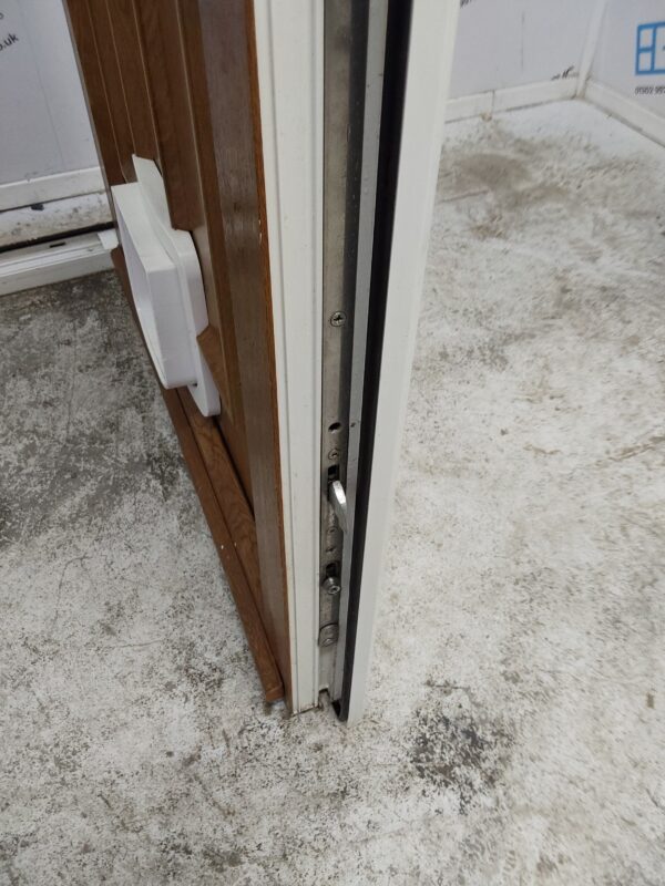 Used Oak Upvc Back Door 900mm x 2045mm 0537 - Image 6