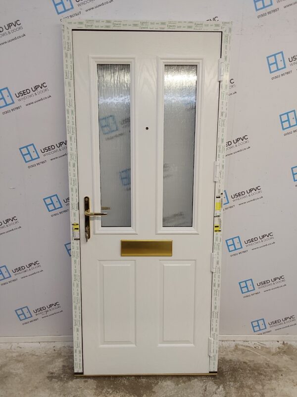 Brand New White Composite Front Door 880mm x 2035mm C1ND17 - Image 2