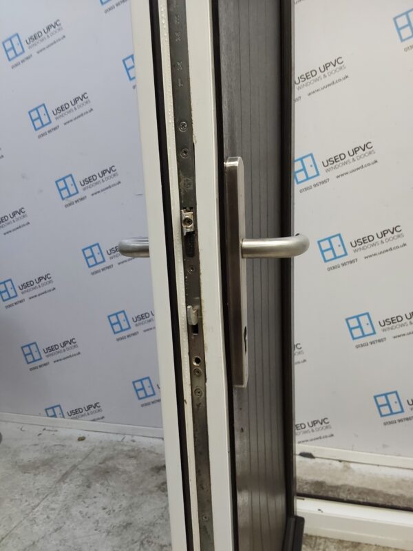 Used Black Upvc Back Door 945mm x 2100mm (Reduce To 925mm) 0456 - Image 5