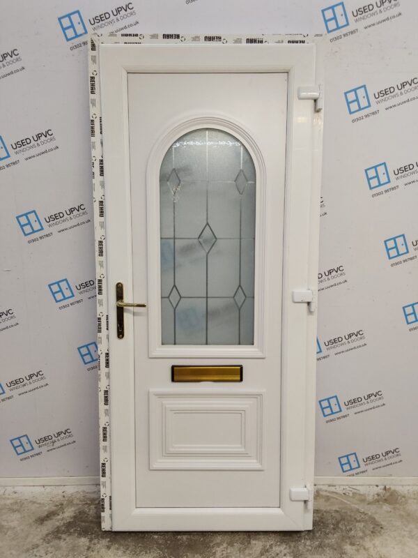 Used White Upvc Front Door 930mm x 2080mm 0453 - Image 2