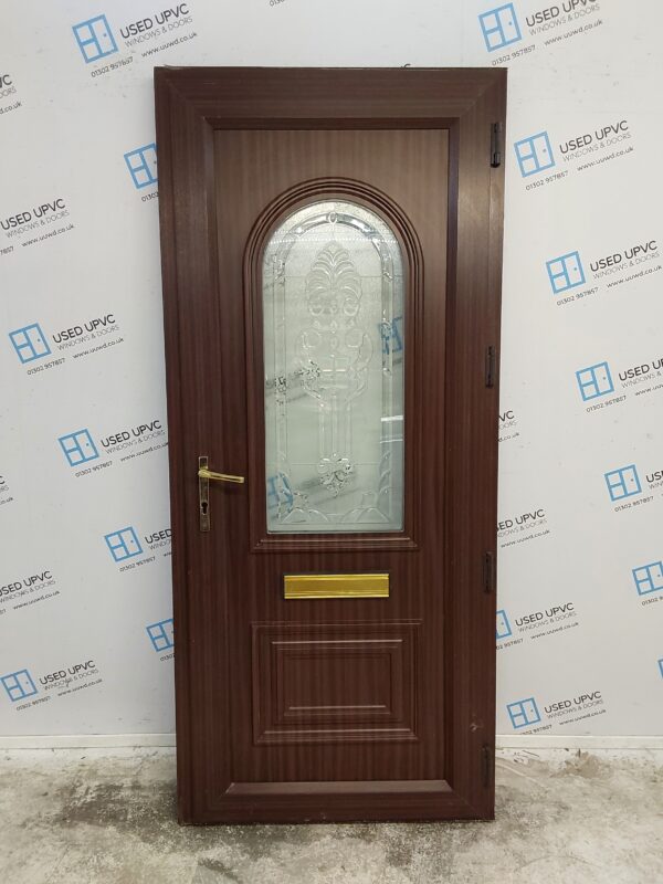 Used White Upvc Front Door 900mm x 2050mm 0174 - Image 2