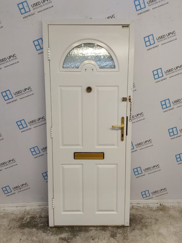 Used White Composite Front Door 830mm x 2030mm 0130 - Image 2