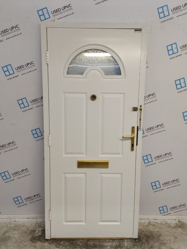 Used White Composite Front Door 925mm x 2055mm 0079 - Image 2