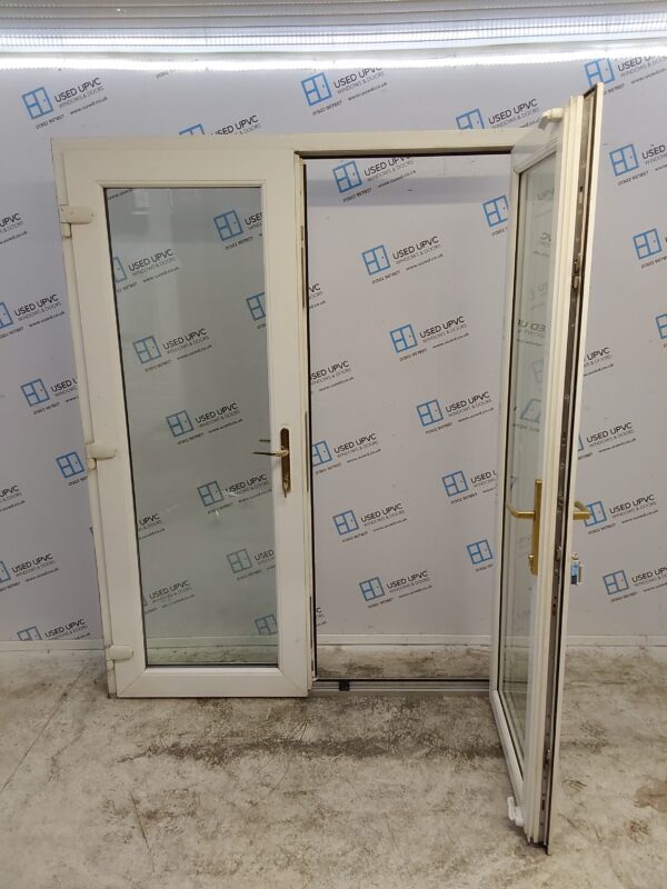 Used White Upvc French Doors 1580mm x 2050mm EA7 - Image 3