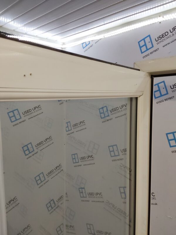 Used White Upvc French Doors 1580mm x 2050mm EA7 - Image 7