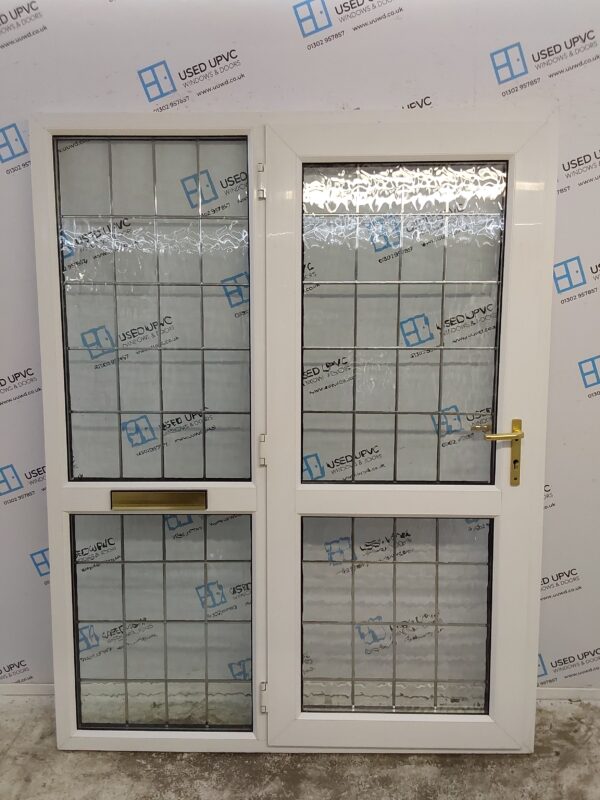 Used White Upvc Front Door And Side Panel 1565mm x 2025mm DS020 - Image 2