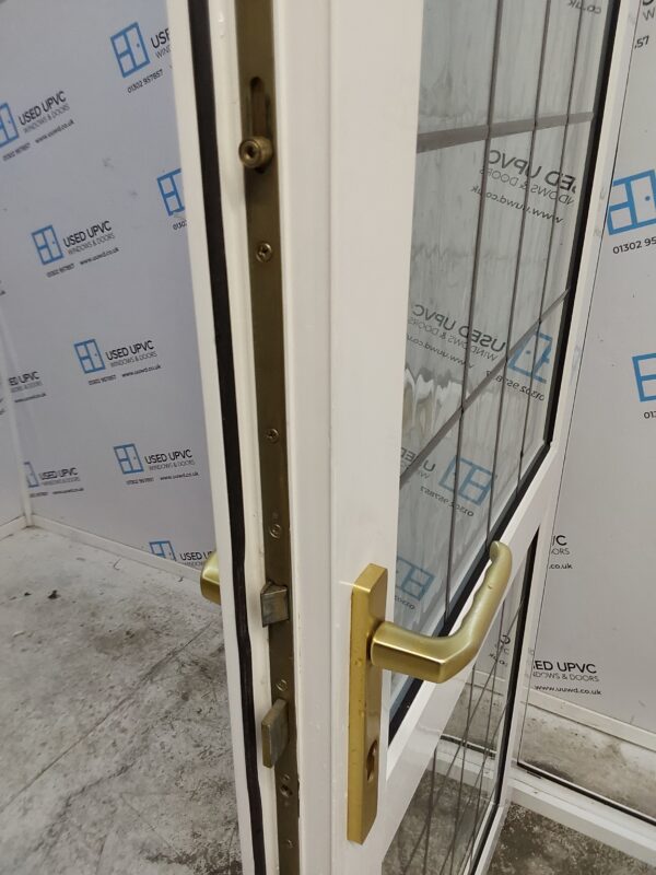 Used White Upvc Front Door And Side Panel 1565mm x 2025mm DS020 - Image 5