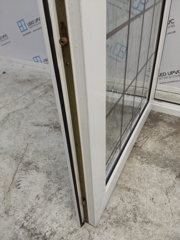 Used White Upvc Front Door And Side Panel 1565mm x 2025mm DS020 - Image 6